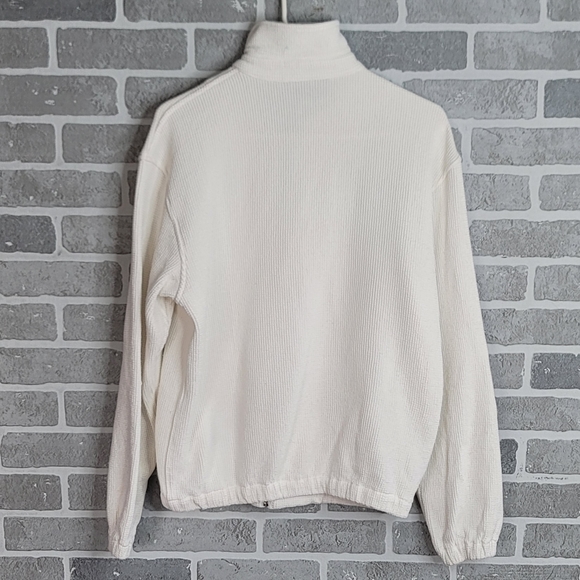 Polo Sport Ralph Lauren Vintage Waffle Zip Up Swatshirt White Men's Size M - Picture 15 of 16
